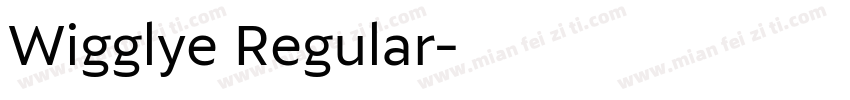 Wigglye Regular字体转换